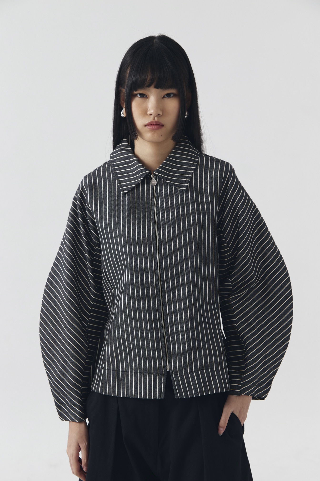 LUNE Black Track Zip Denim