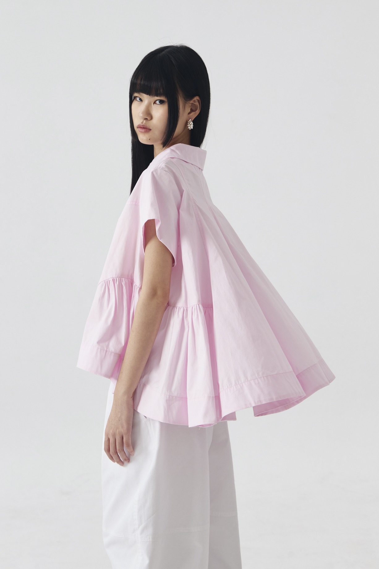 LUNE Blossom Godet Blouse