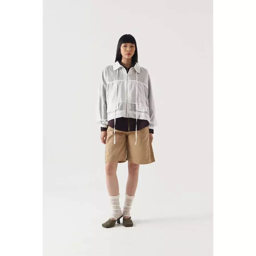 White Glasses Bomber Jacket
