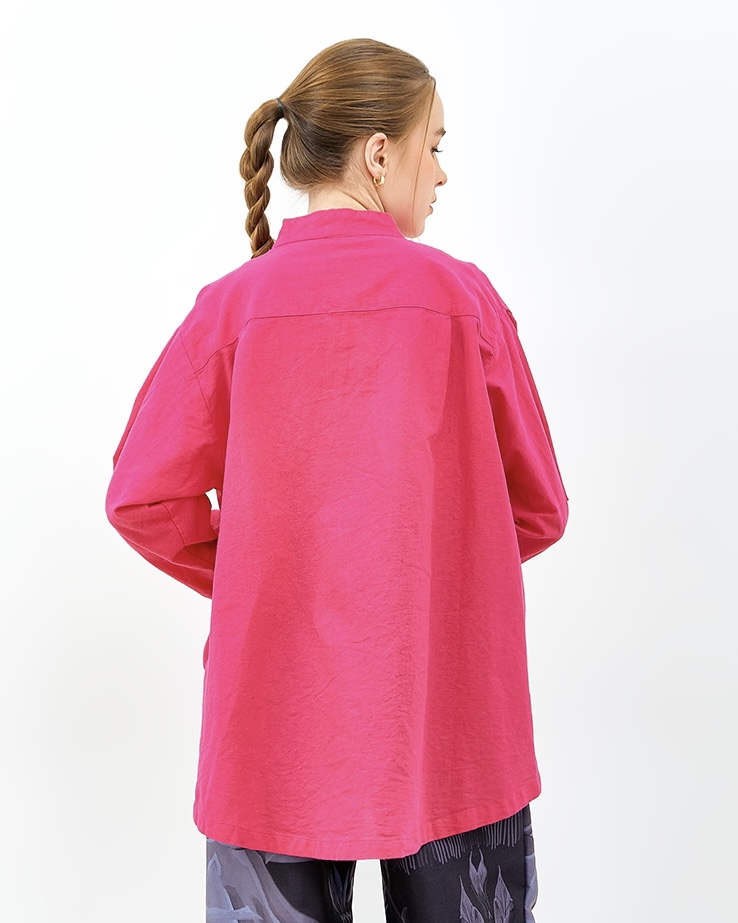 Shirt Plain Fuscia