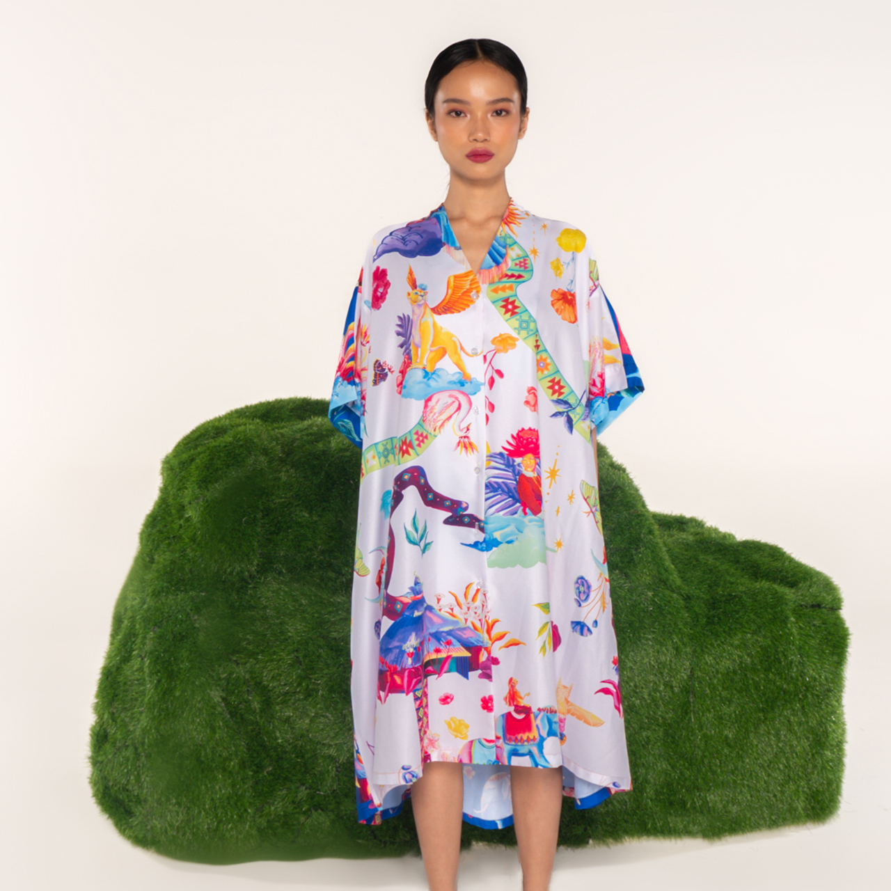 A-line Dress full print Matriarchy