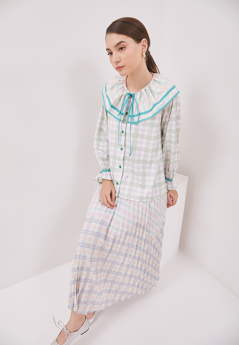 Sailor's Delight Checkered Blouse