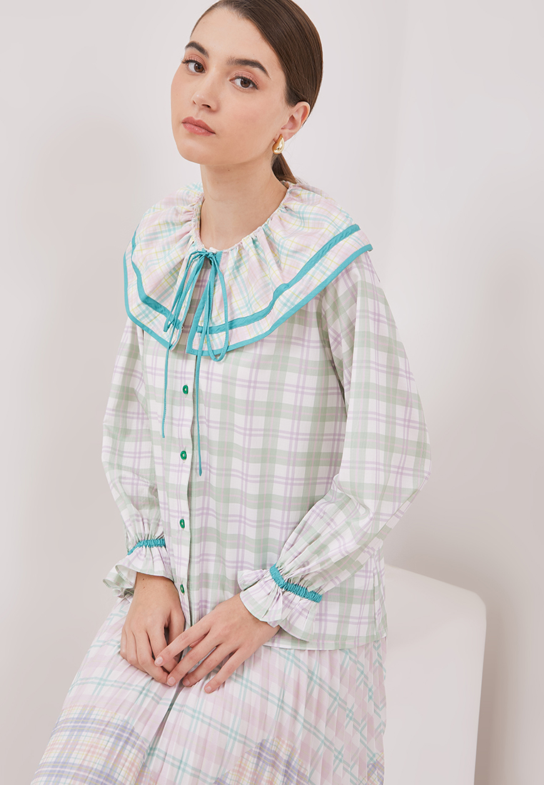 Sailor's Delight Checkered Blouse