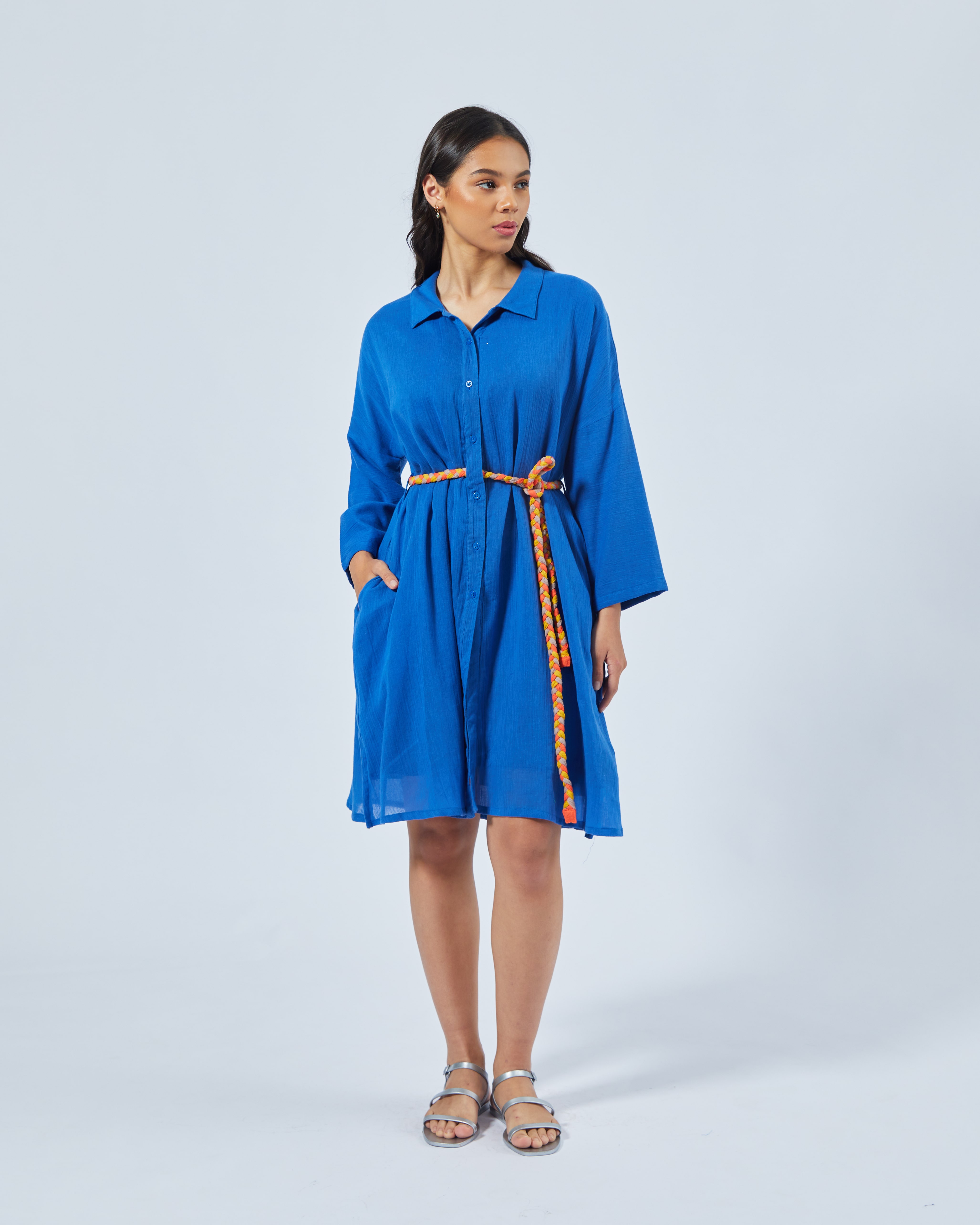 NASL Midi Dress Rope Blue