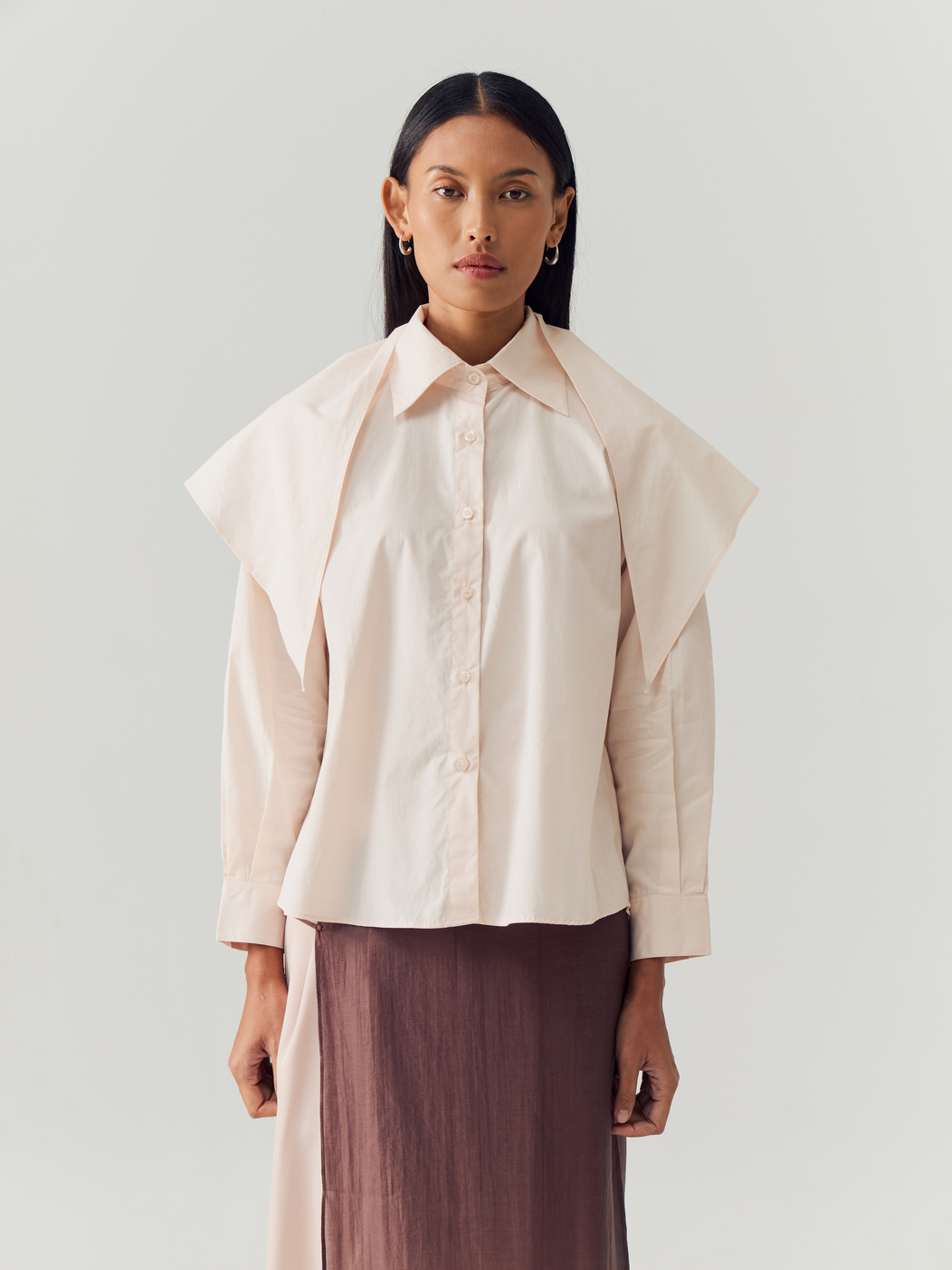 Blossom Shirt with Scarf