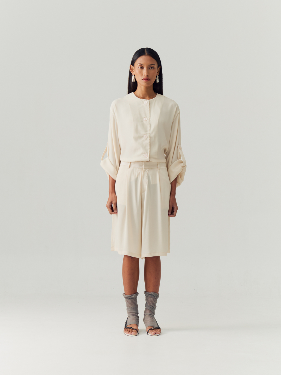 Ivory Set Short Pants