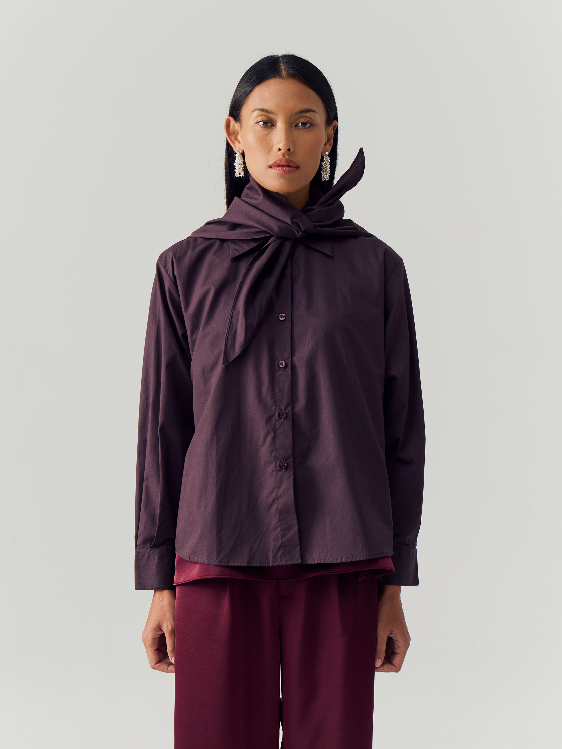 Truffle Shirt with Scarf