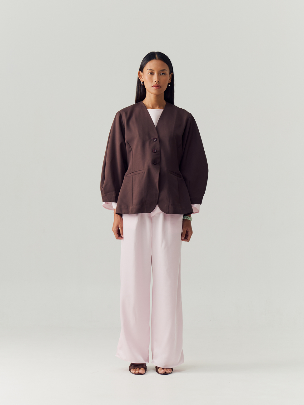 Saddle Brown Blazer Longsleeve