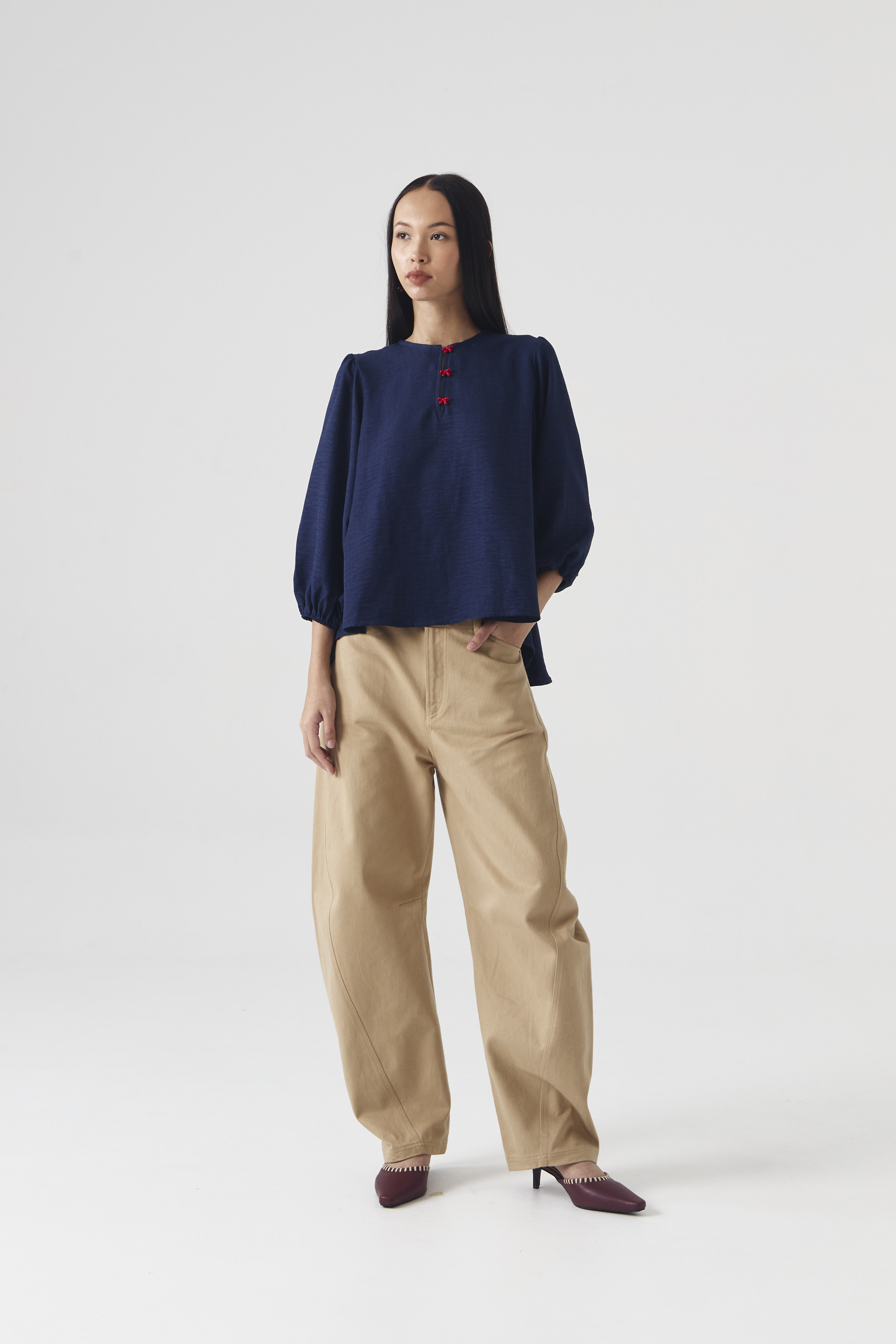 CHÉRI SURGE Blouse Back Godet