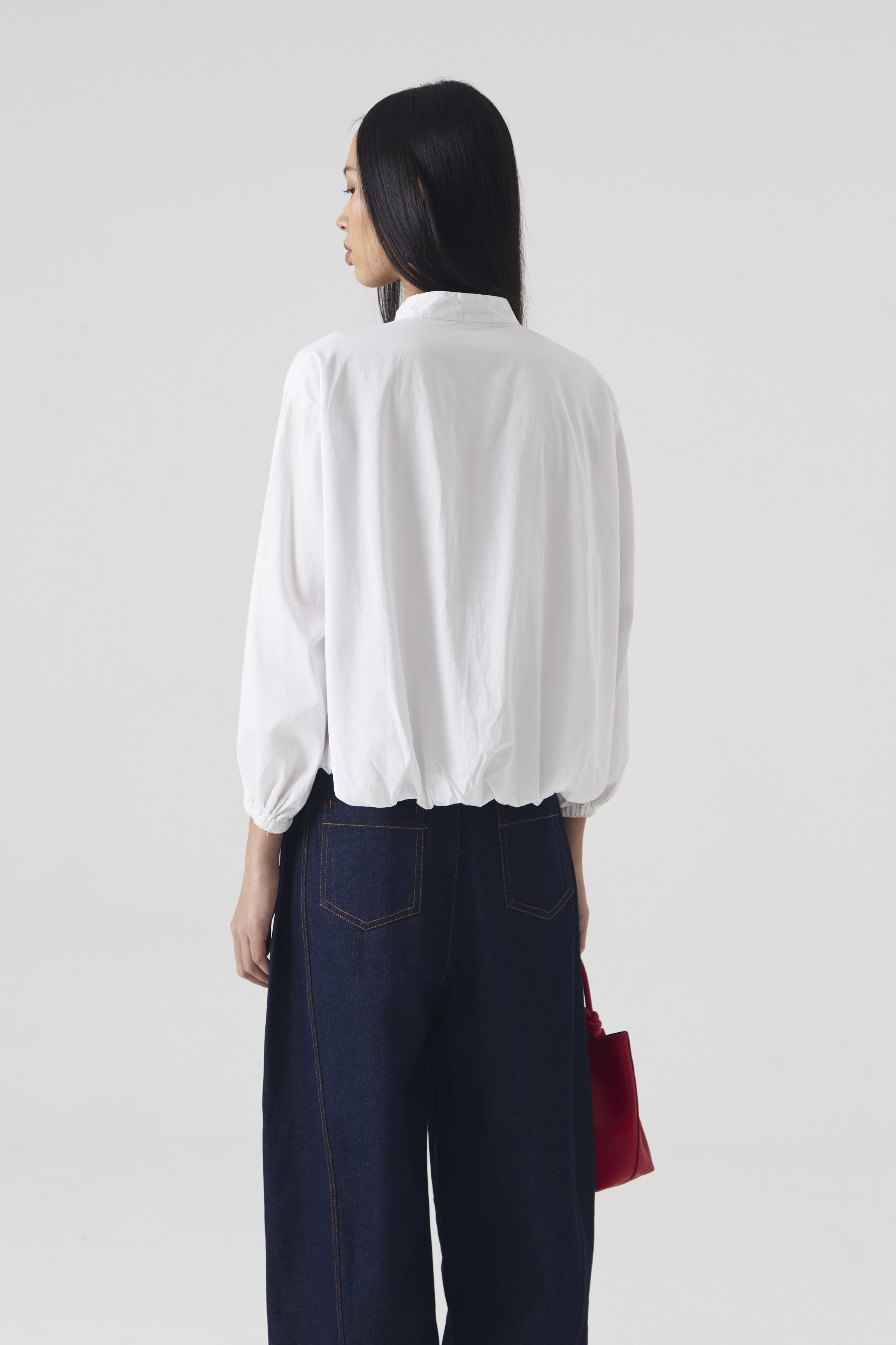 CHÉRI SURGE Shirt White Peplum Shirt