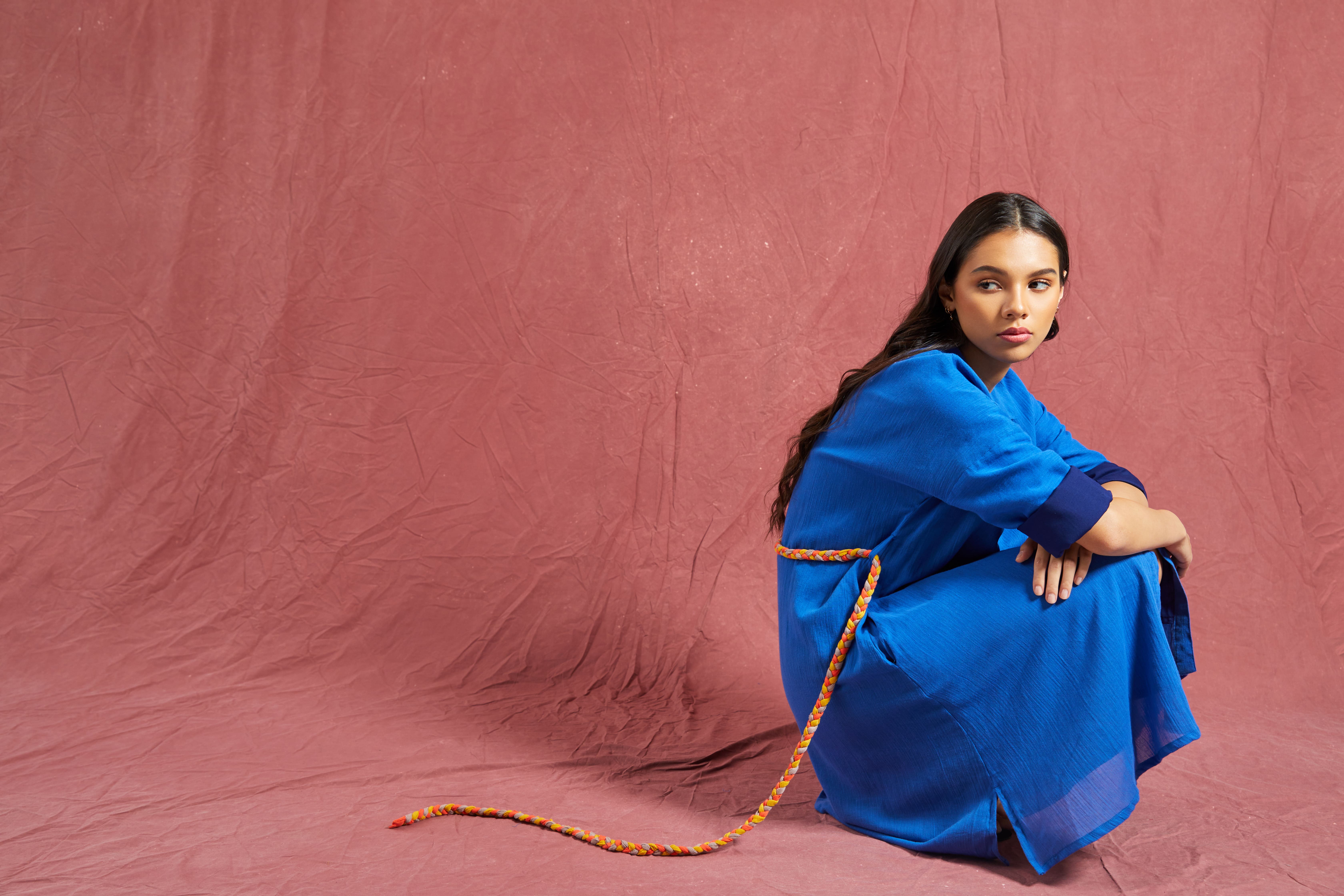 NASL Midi Dress Rope Blue