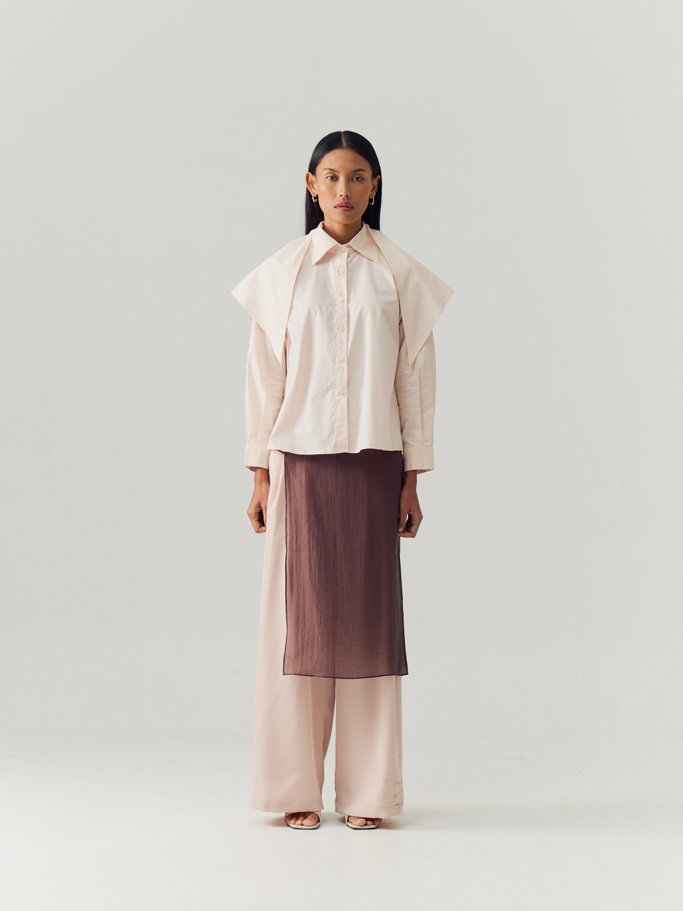 Blossom Shirt with Scarf