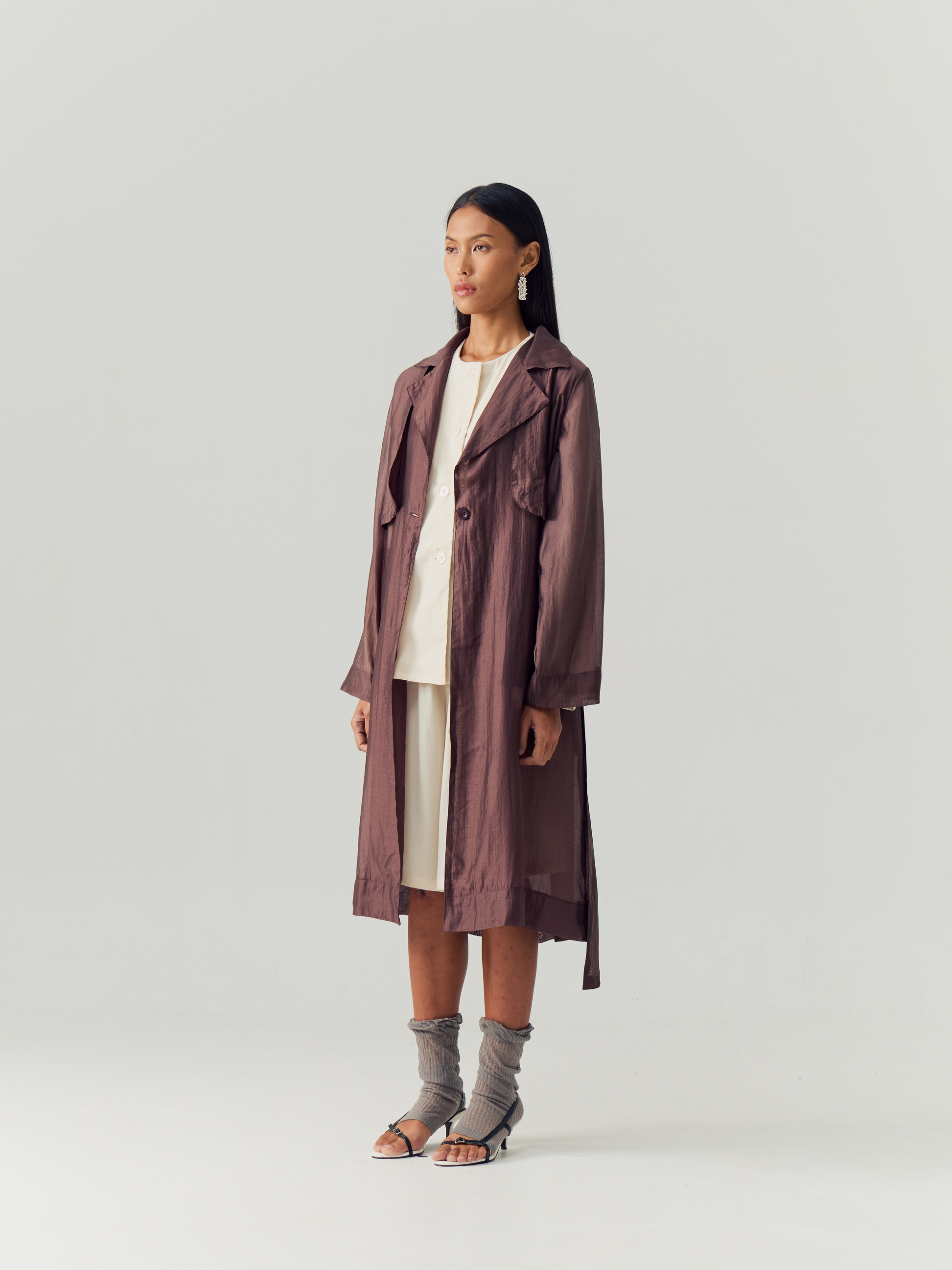 Brown Sheer Coat
