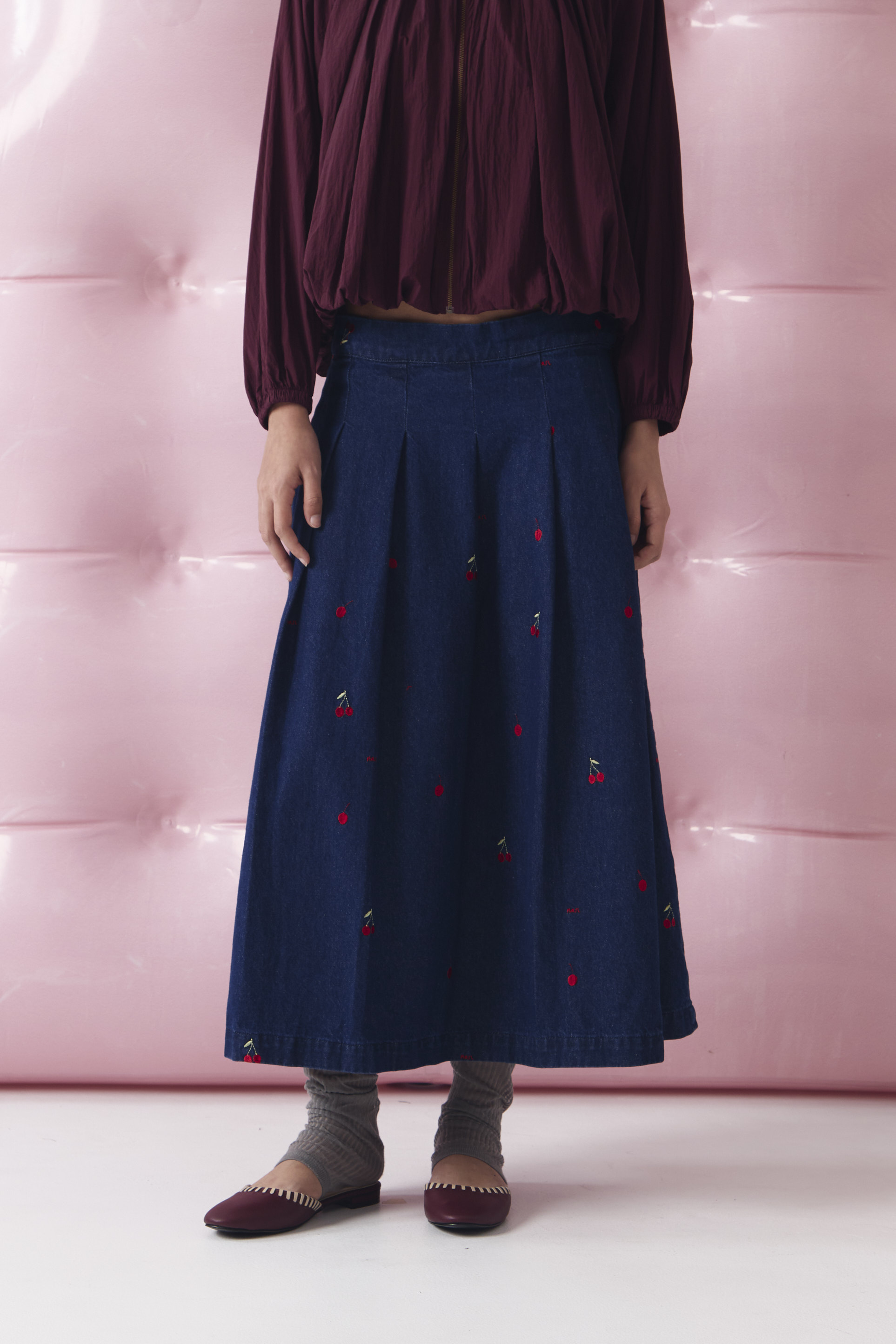 CHÉRI SURGE Skirt Denim Embro