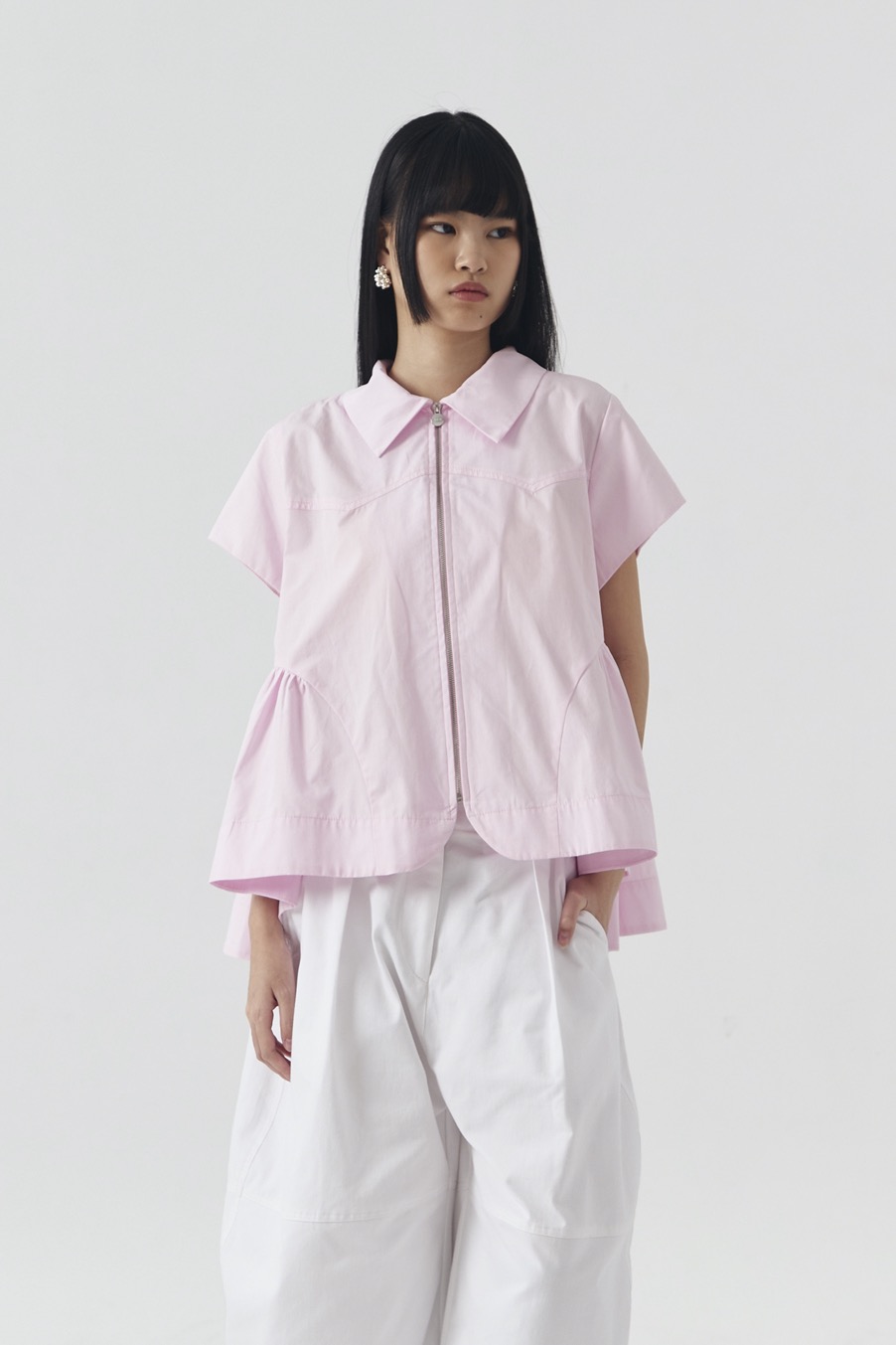 LUNE Blossom Godet Blouse