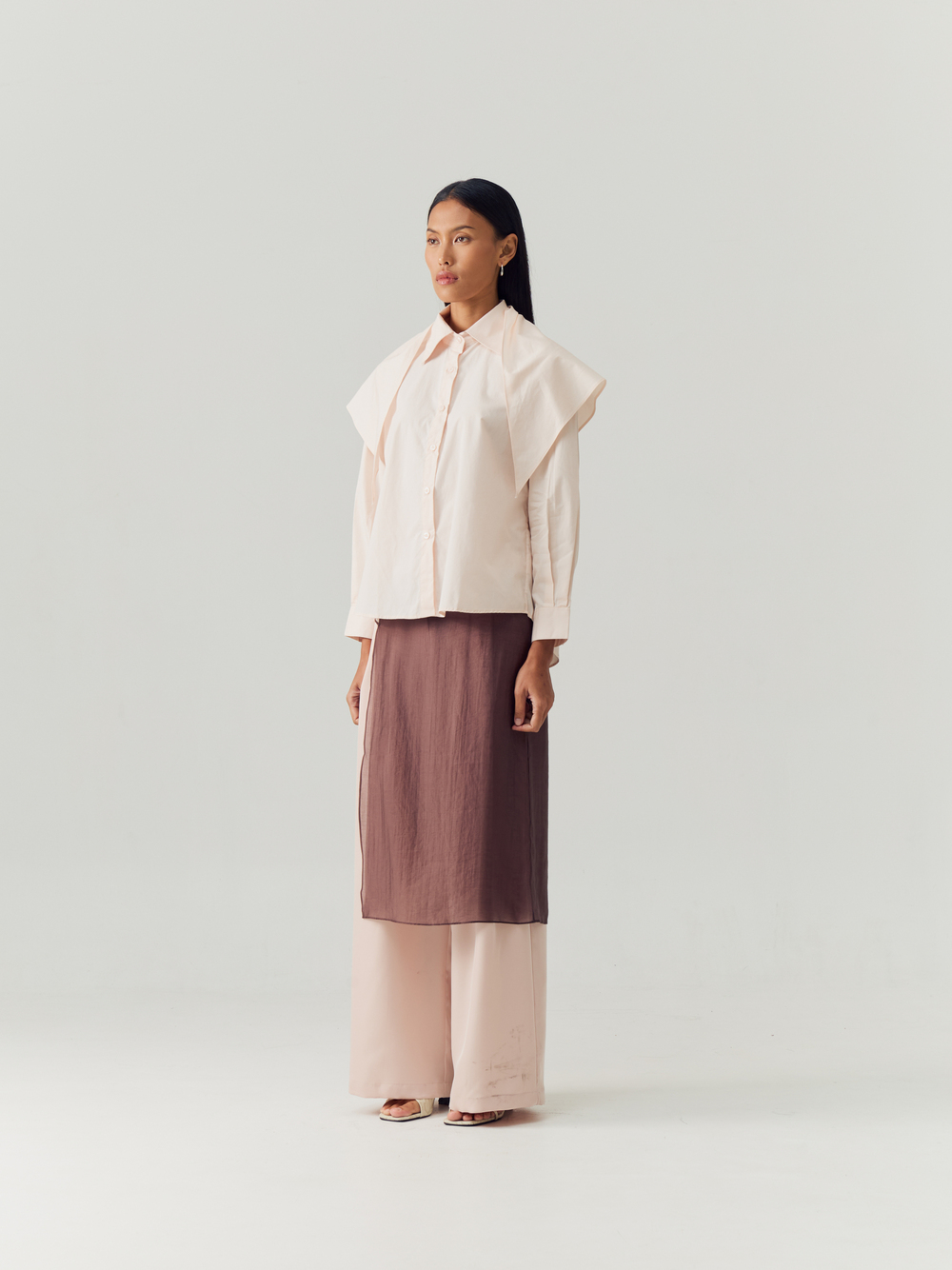 Blossom Shirt with Scarf