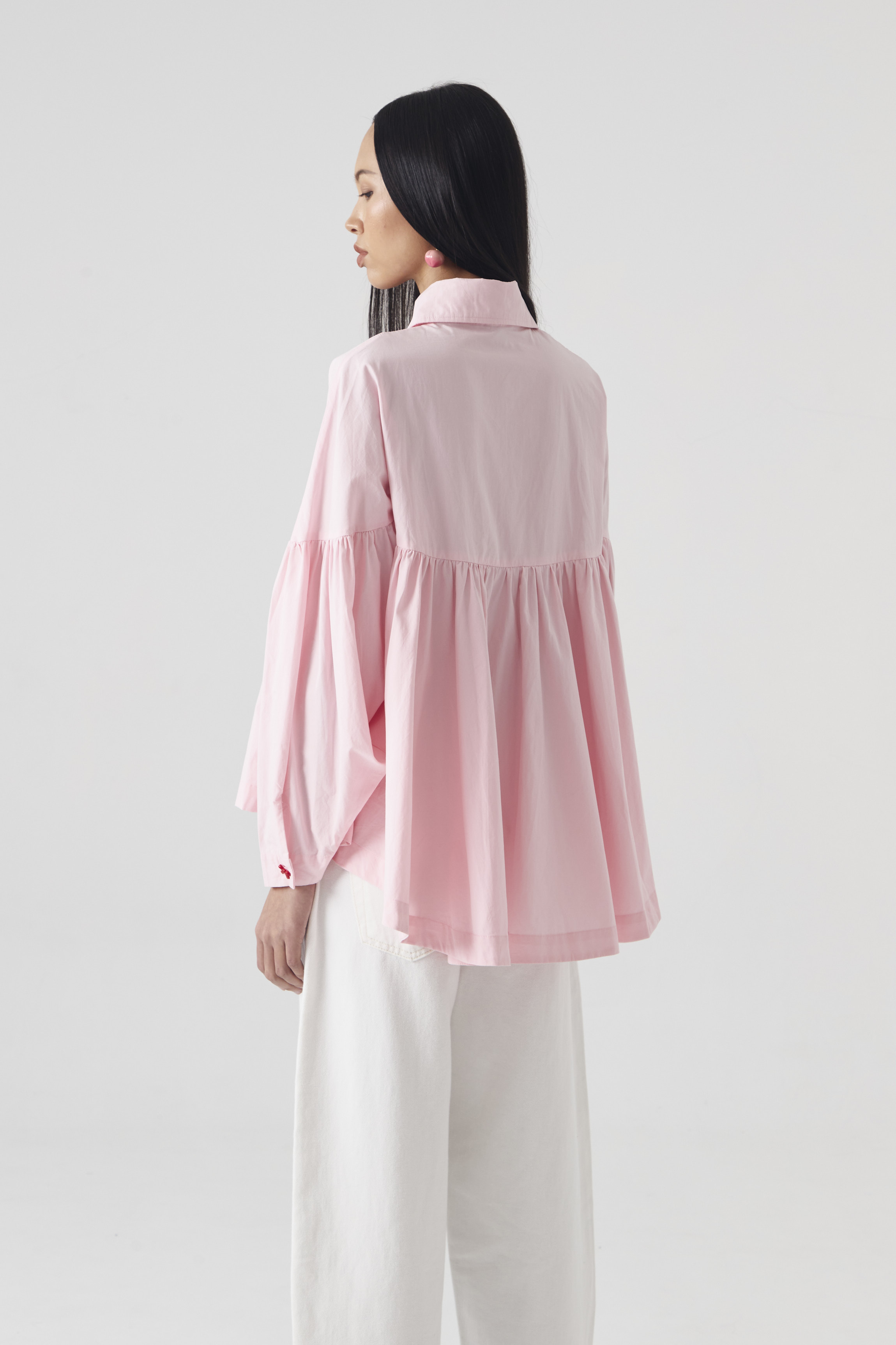 CHÉRI SURGE Pink Ruffle Blouse